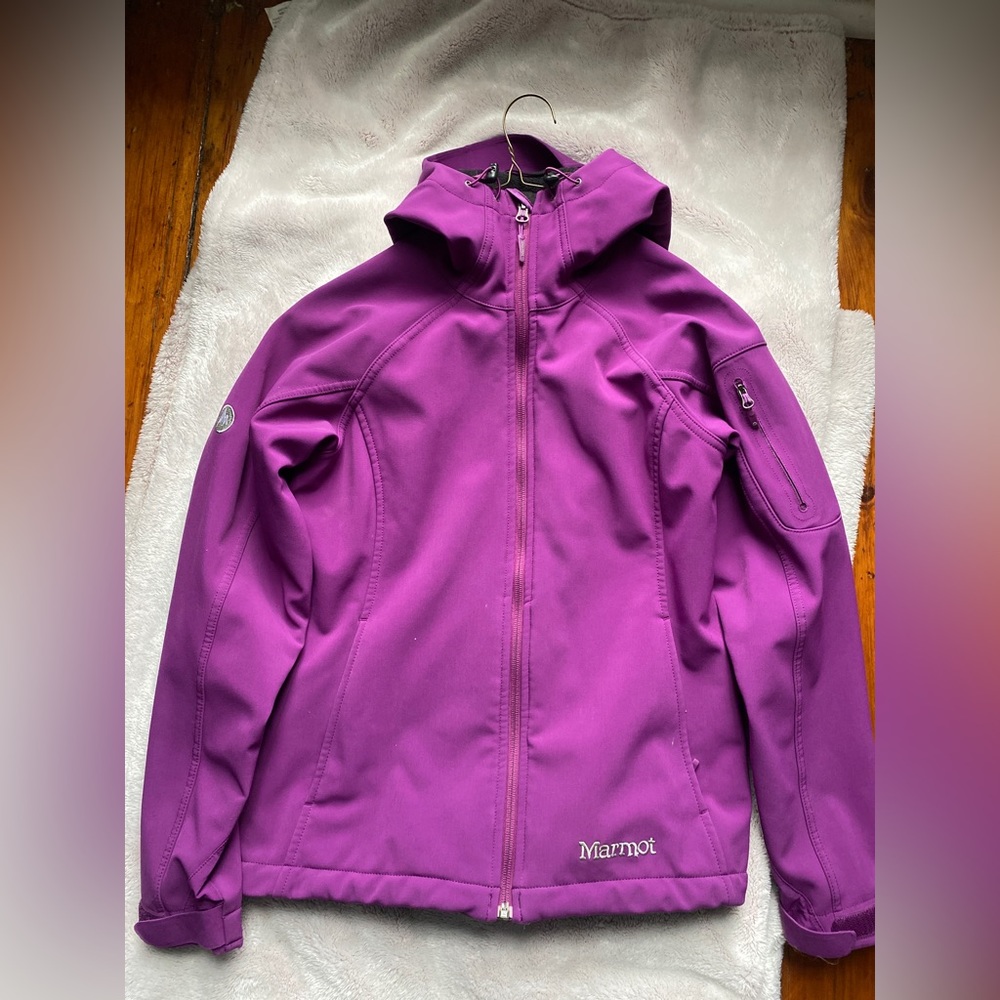 Size small insulated marmot purple jacket